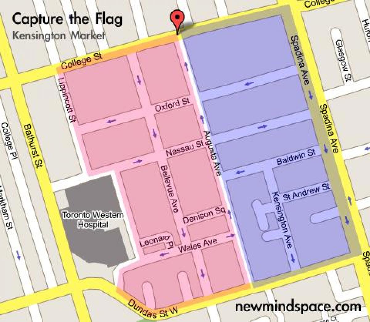 Kart şəhərinin Kensington bazar Toronto 