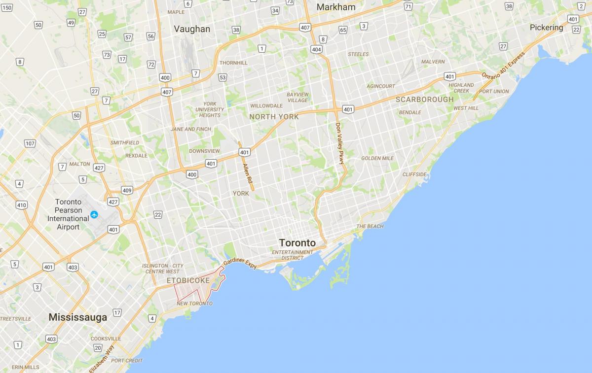 Kart Мимико rayonu, Toronto