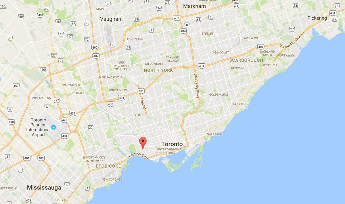 Kart Паркдейл rayonu, Toronto