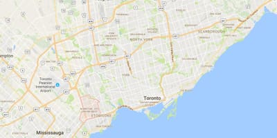 Kart Ислингтон mərkəzində rayonun Toronto