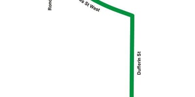 Kart ТТК 193 sərgi raket avtobus marşrutu Toronto
