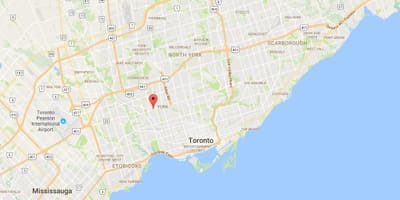 Kart Эглинтон qərb rayonunda Toronto