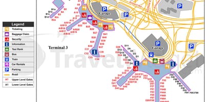 Kart Toronto Beynəlxalq hava limanı Pearson 