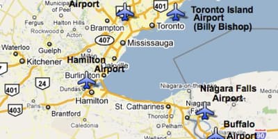 Kart hava limanları ilə yanaşı, Toronto
