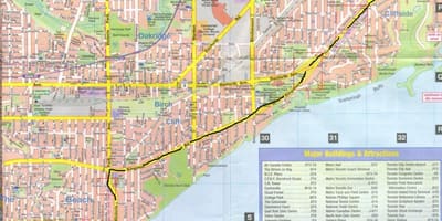 Kart Kingston-road Ontarion