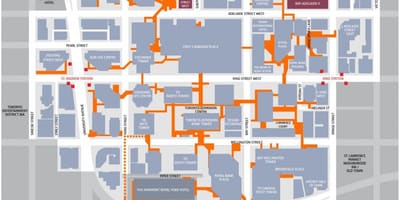 Xəritə maliyyə rayon Toronto