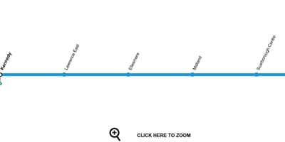 Kart Toronto metro xətti 3 Скарборо C