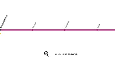 Kart Toronto metro xətti 4 Шеппард