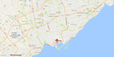 Xəritə aşağıdakı Toronto