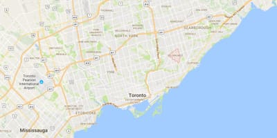Xəritəsi Qızıl Mil rayonu, Toronto