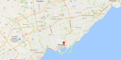 Xəritə St Lawrence rayonu, Toronto