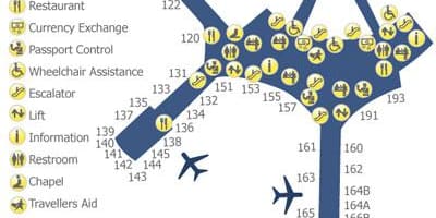 Kart Toronto Pearson hava limanında terminal 1
