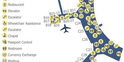 Kart Toronto Pearson hava limanında terminal 3