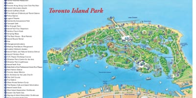 Kart Toronto Island park