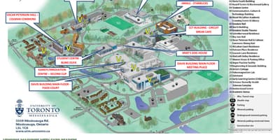Kart Toronto universitetinin Миссисауга kampus güc