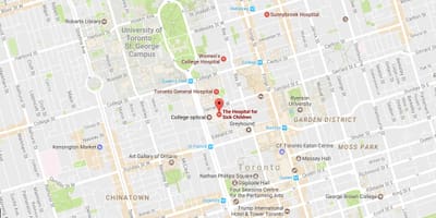 Xəritə saytda sickkids Toronto