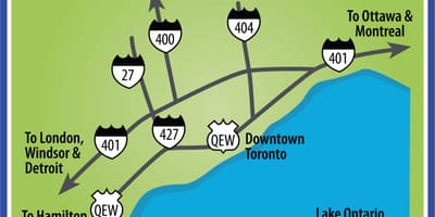 Kart Toronto yollarda