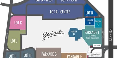Kart ticarət mərkəzinin yorkdale dayanacaq